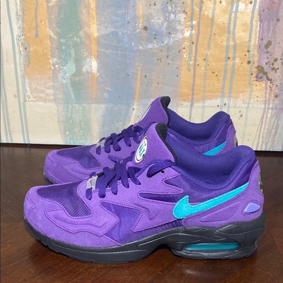 Nike Air Max 2 Light Hornets Away ‘Grape’ Mens  9.5 - Picture 1 of 8